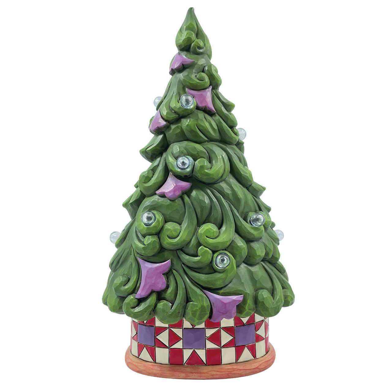 Jim Shore Heartwood Creek - LED Tree Star Patterned Base