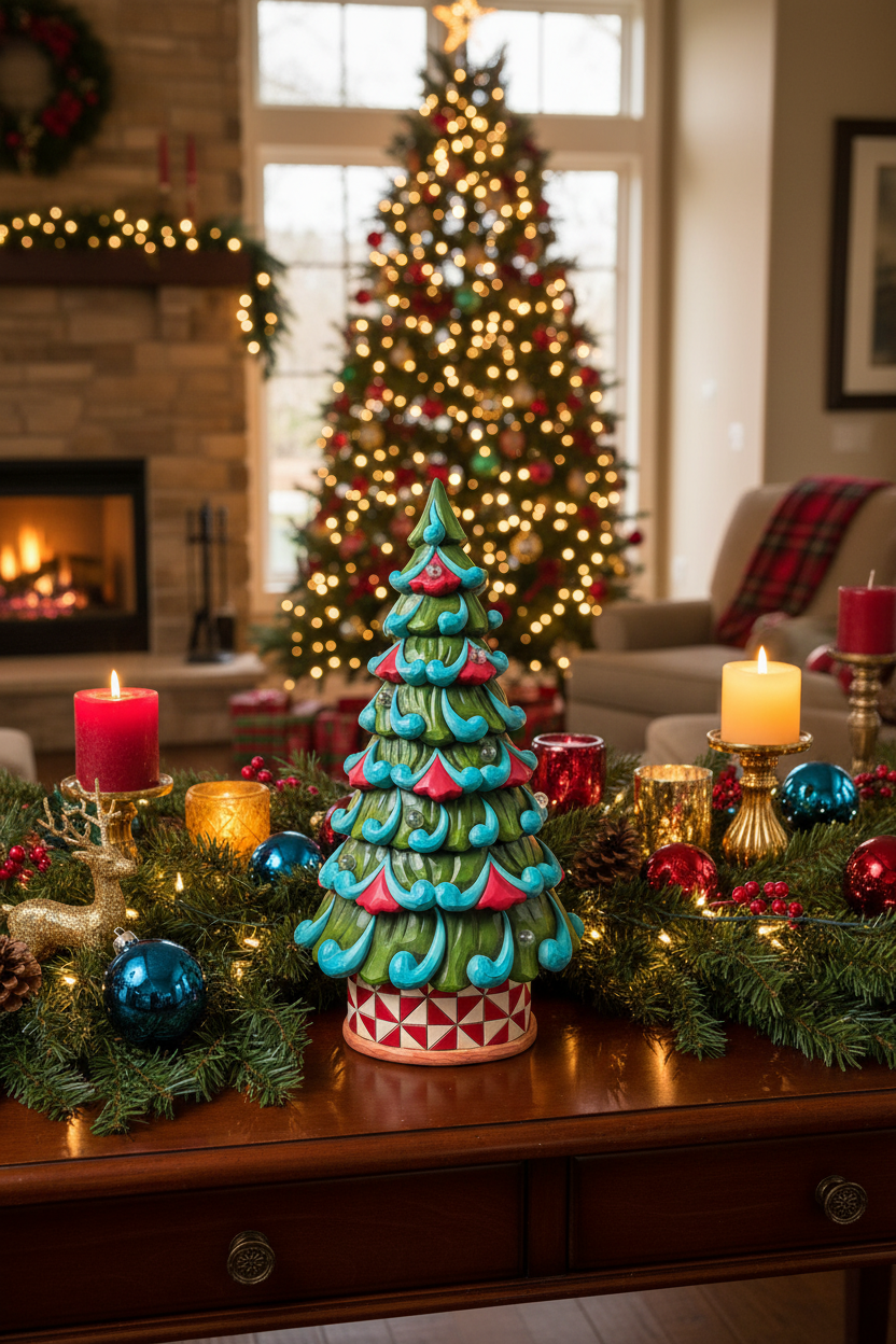 Jim Shore Heartwood Creek - LED Tree Windmill Pattern Base