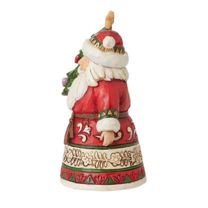 Jim Shore Heartwood Creek - 9.3cm/3.66" Mini Santa Holding Tree