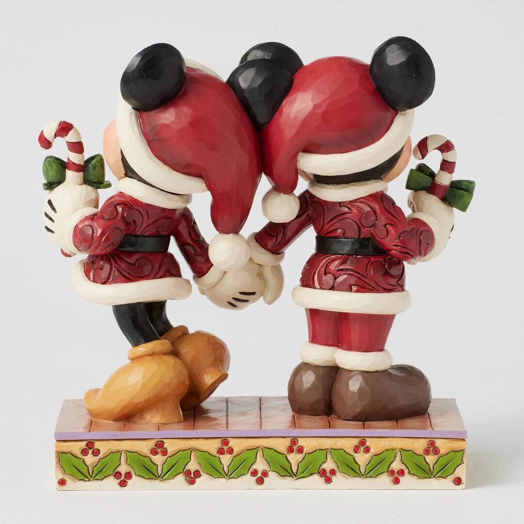 Jim Shore Disney Traditions - 17cm Mickey & Minnie with Candy Canes