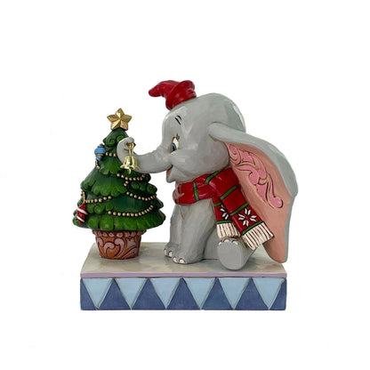 Jim Shore Disney Traditions - 14cm Dumbo with Christmas Tree