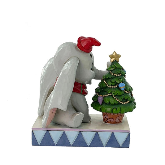Jim Shore Disney Traditions - 14cm Dumbo with Christmas Tree