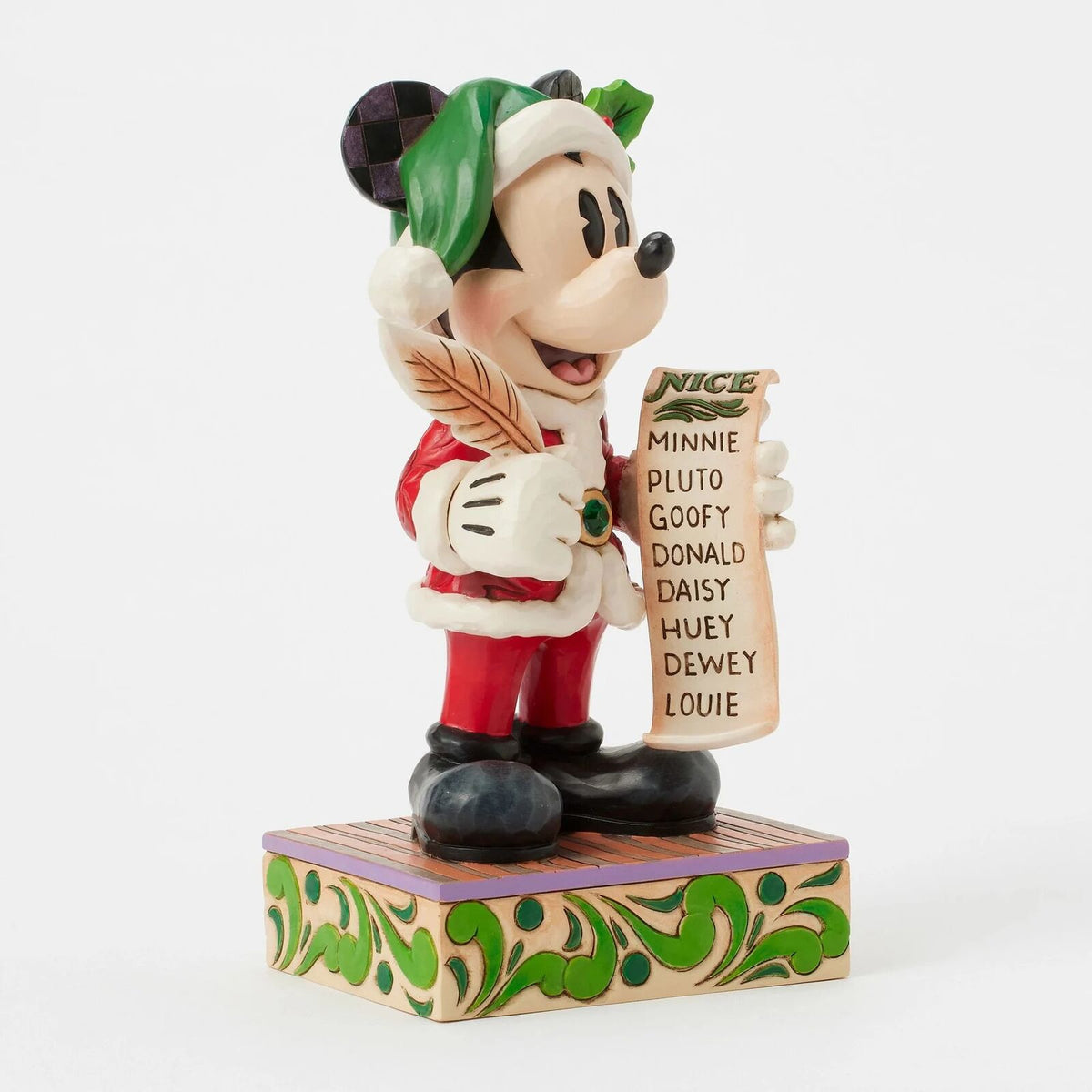 Jim Shore Disney Traditions - 19cm Santa Mickey with List