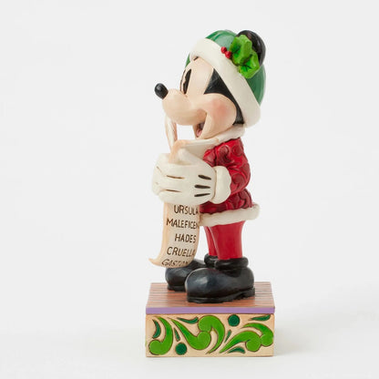 Jim Shore Disney Traditions - 19cm Santa Mickey with List