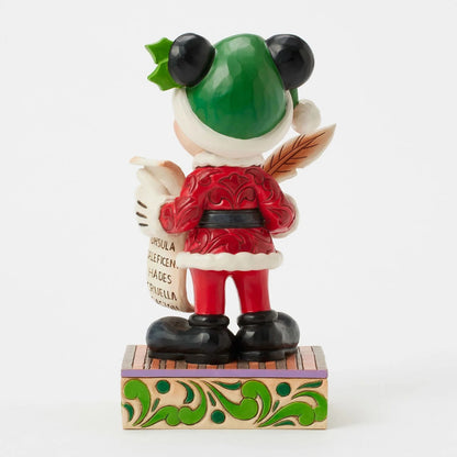Jim Shore Disney Traditions - 19cm Santa Mickey with List