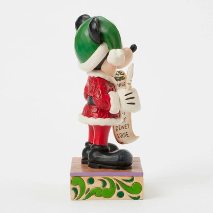 Jim Shore Disney Traditions - 19cm Santa Mickey with List