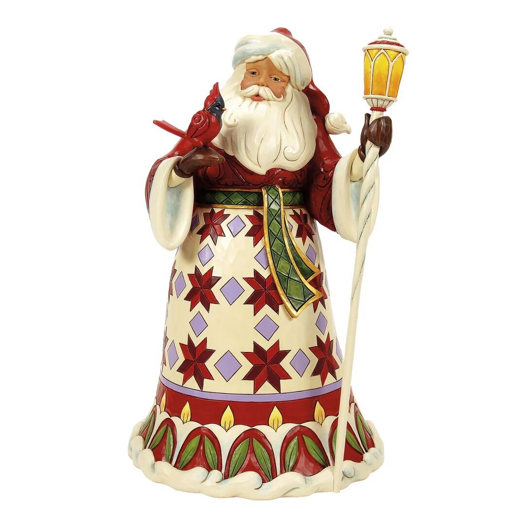Jim Shore Heartwood Creek - Santa With Cardinal PRE-ORDER