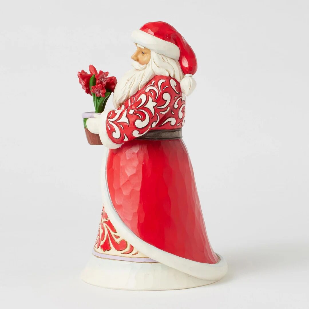 Jim Shore Heartwood Creek - Santa With Amaryllis