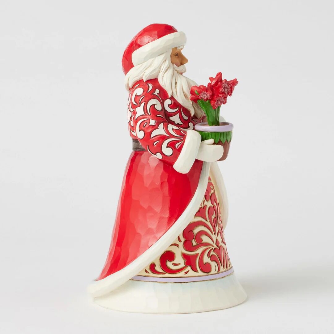Jim Shore Heartwood Creek - Santa With Amaryllis