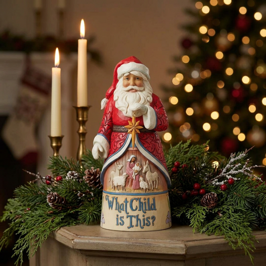 Jim Shore Heartwood Creek - 24cm What Child Is This 19th Annual Santa Song Series