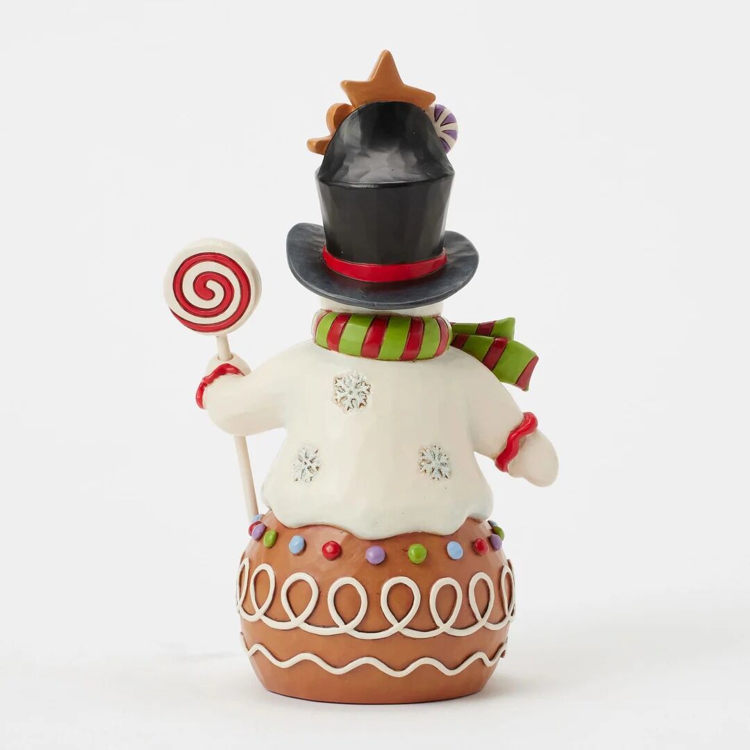 Jim Shore Heartwod Creek - Snowman With Sweets Hat PRE-ORDER