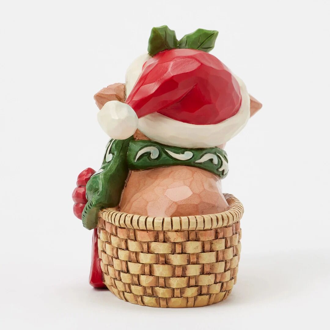 Jim Shore Heartwood Creek - Highland Cow in Basket Mini