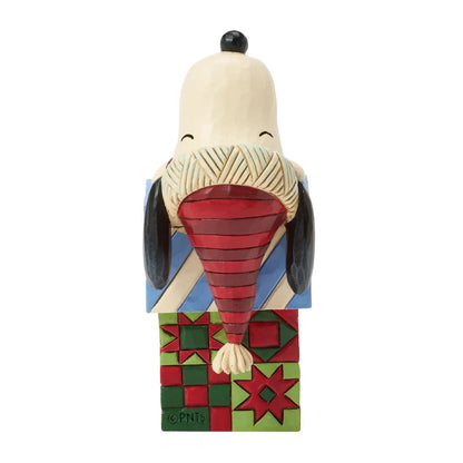 Peanuts by Jim Shore - 10cm/4" Snoopy and Woodstick Gifts