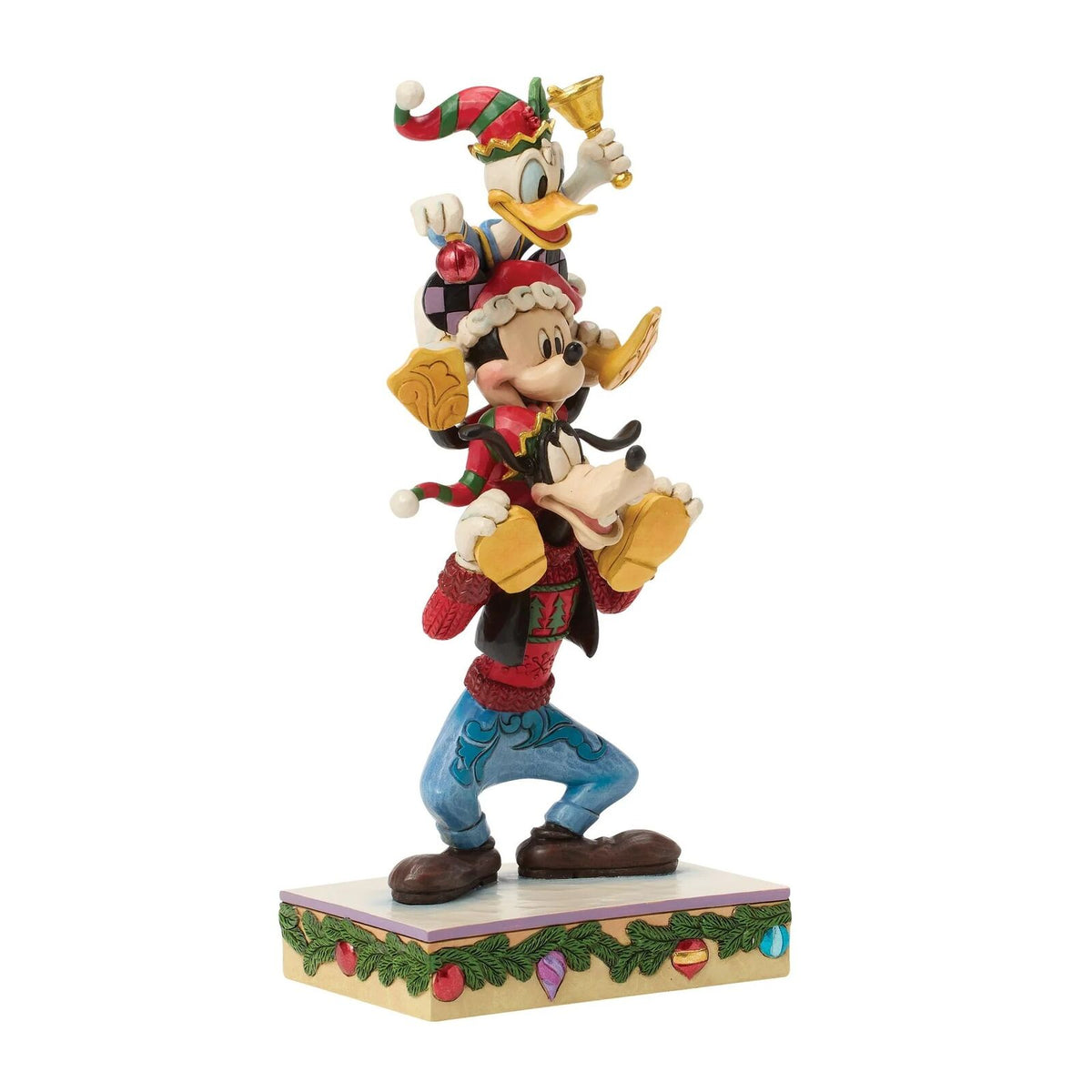 Jim Shore Disney Traditions - 22cm Mickey Donald Goofy Stacked
