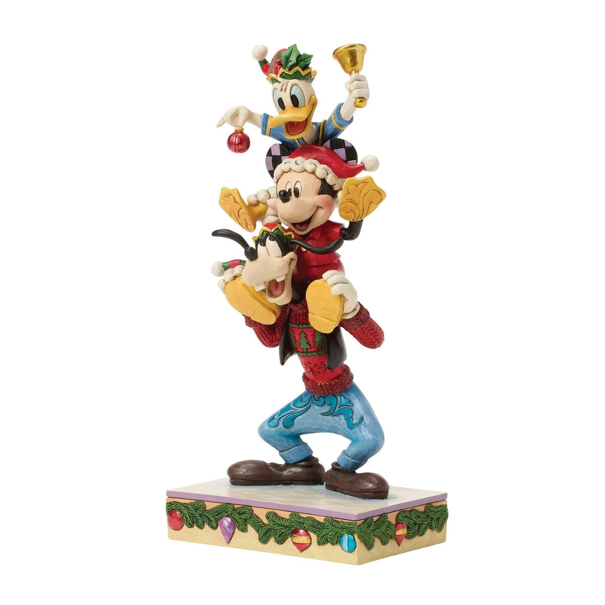 Jim Shore Disney Traditions - 22cm Mickey Donald Goofy Stacked