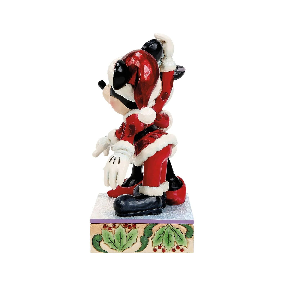 Jim Shore Disney Traditions - 17cm Mickey and Minnie Mistletoe