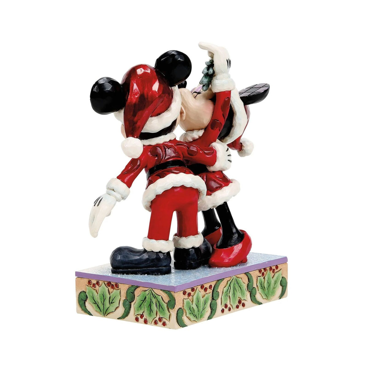 Jim Shore Disney Traditions - 17cm Mickey and Minnie Mistletoe