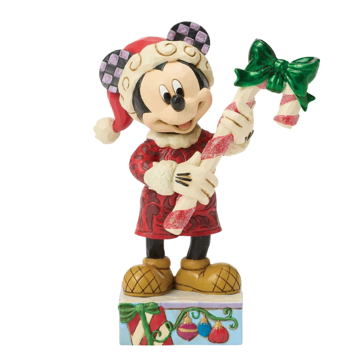 Jim Shore Disney Traditions - 13cm Mickey with Candy Cane