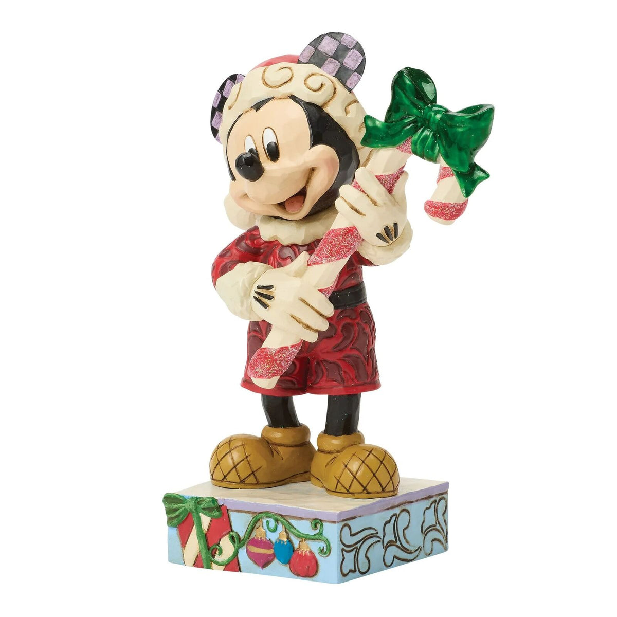 Jim Shore Disney Traditions - 13cm Mickey with Candy Cane