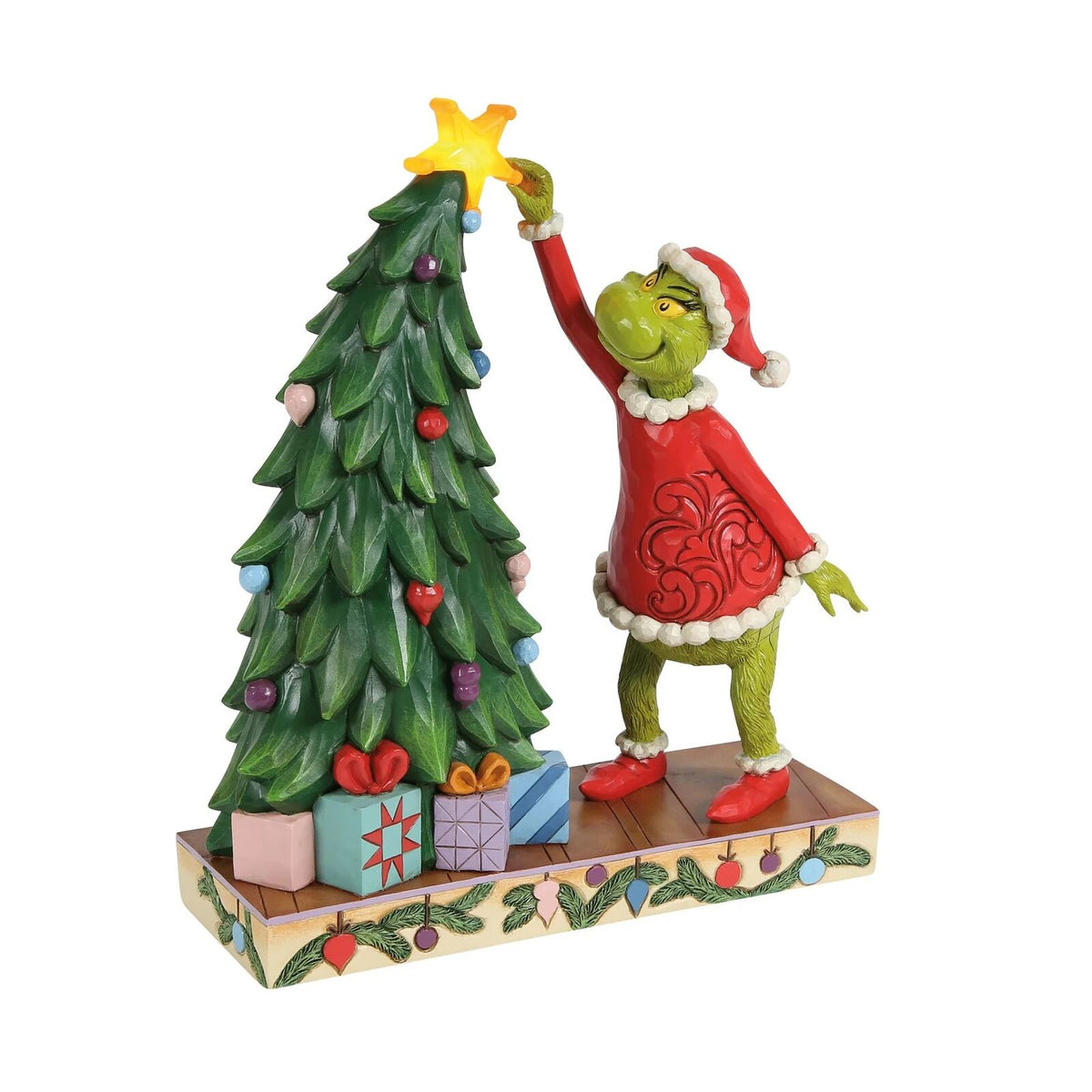 Grinch by Jim Shore - 24.9cm/9.84" Grinchy Pulling Tree Star