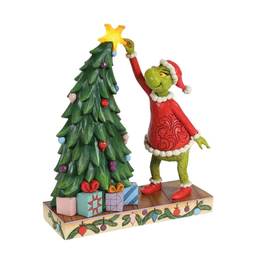 Grinch by Jim Shore - 24.9cm/9.84" Grinchy Pulling Tree Star
