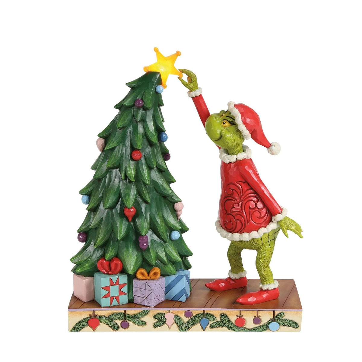 Grinch by Jim Shore - 24.9cm/9.84" Grinchy Pulling Tree Star