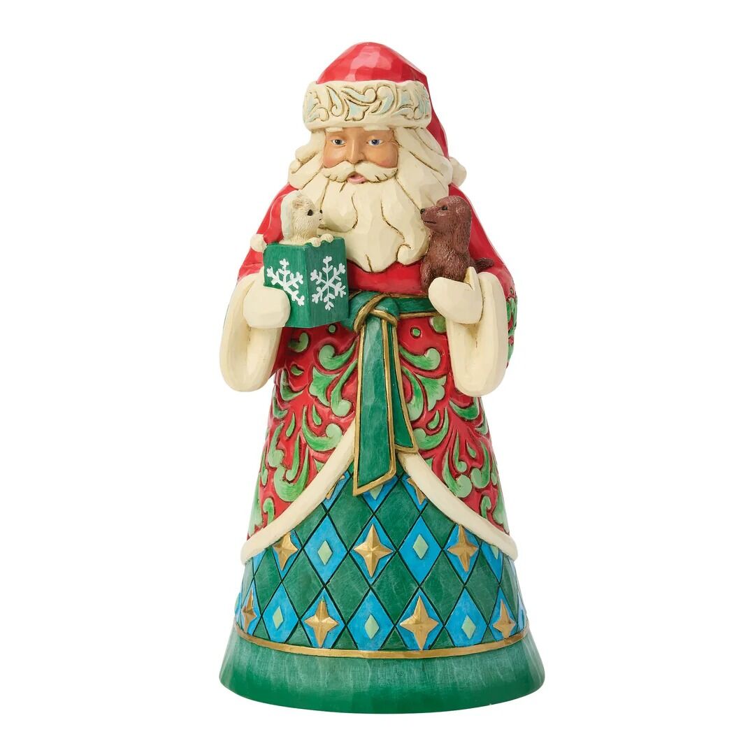 Jim Shore Heartwood Creek - Santa With Pets