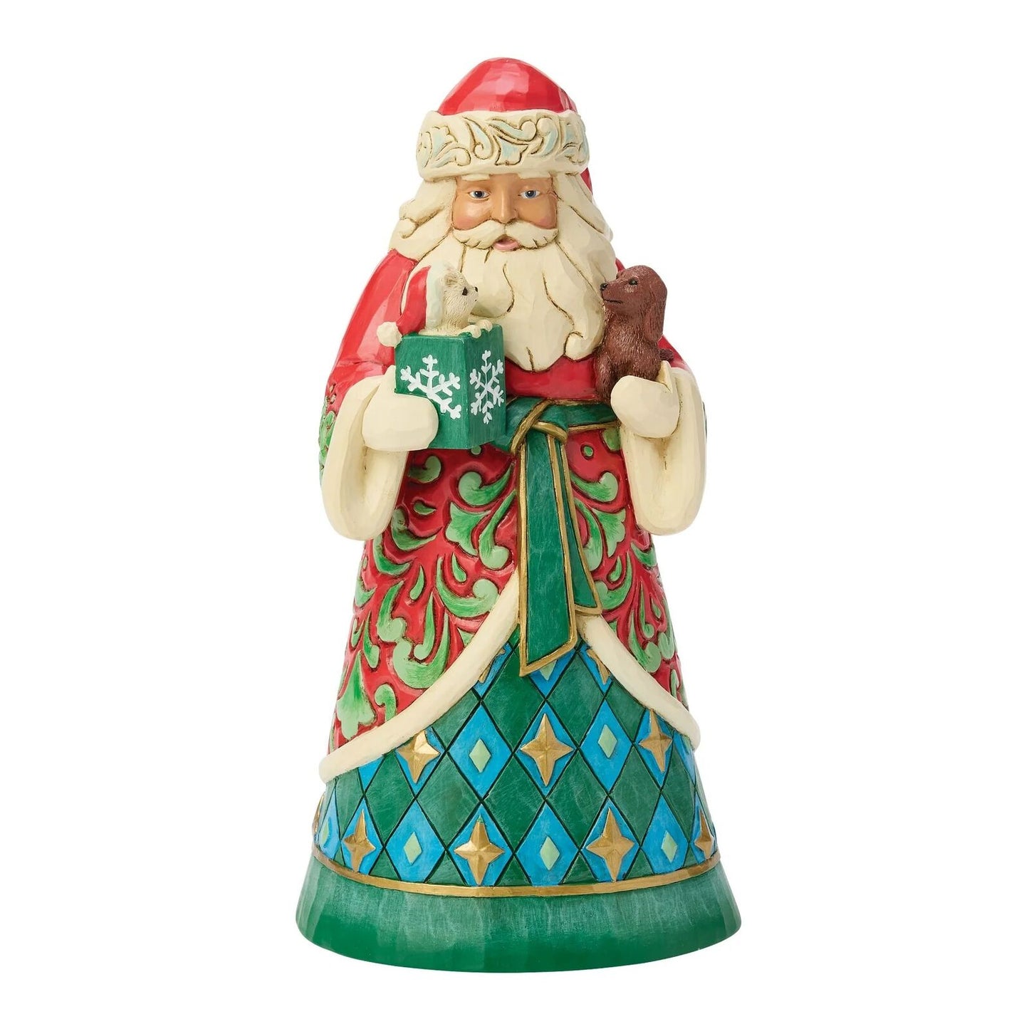 Jim Shore Heartwood Creek - Santa With Pets