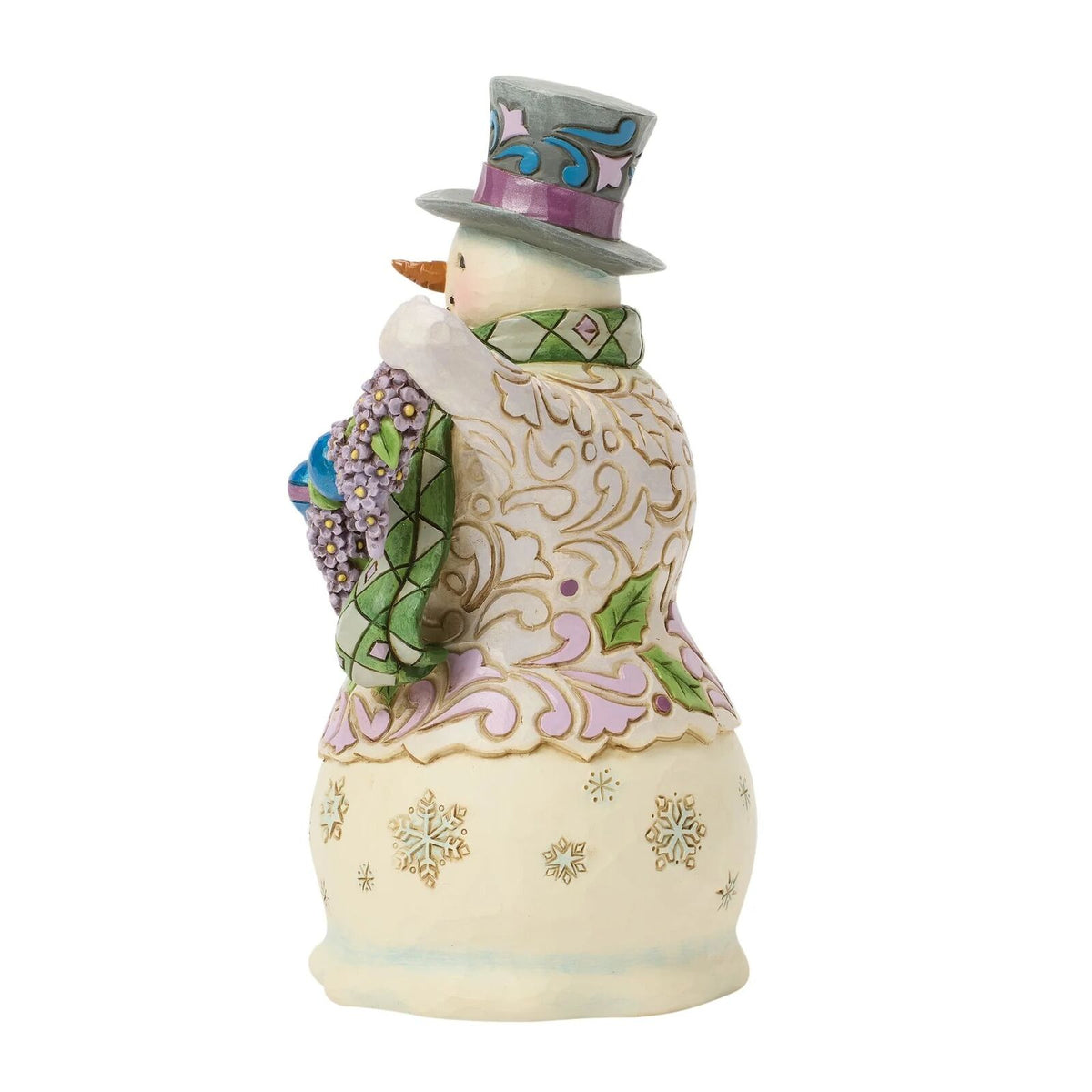Jim Shore Heartwood Creek - 17cm Purple Snowman