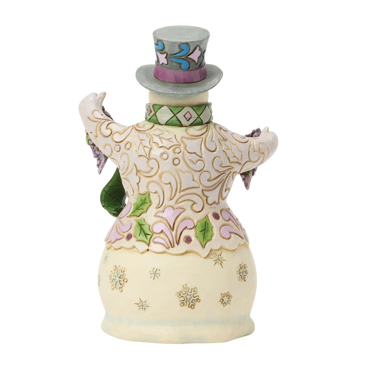 Jim Shore Heartwood Creek - 17cm Purple Snowman