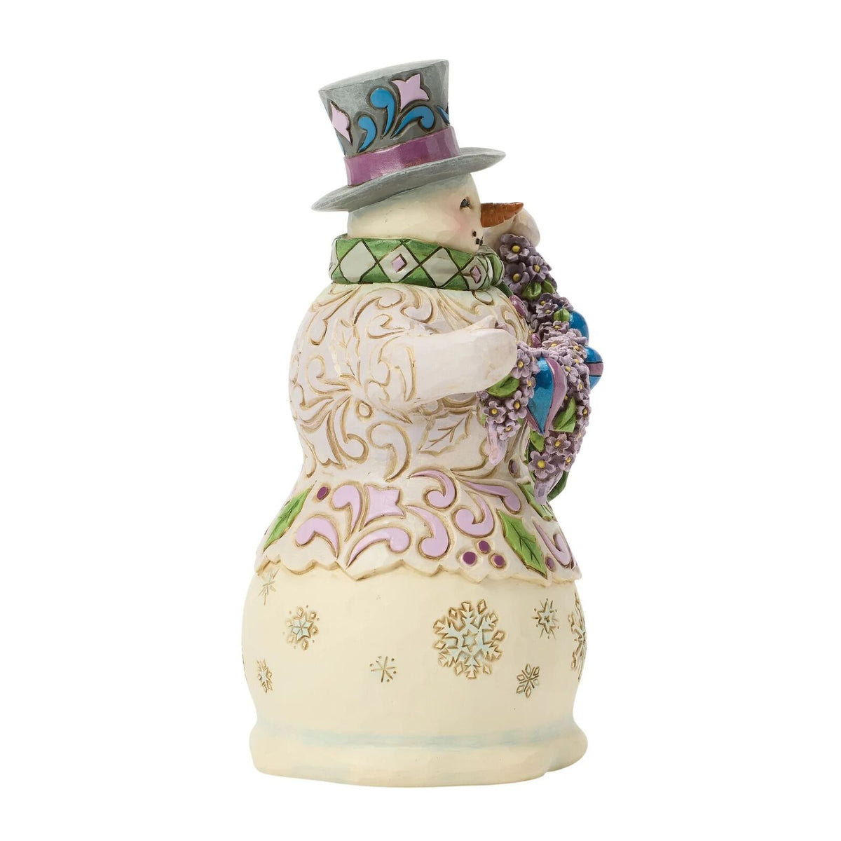 Jim Shore Heartwood Creek - 17cm Purple Snowman