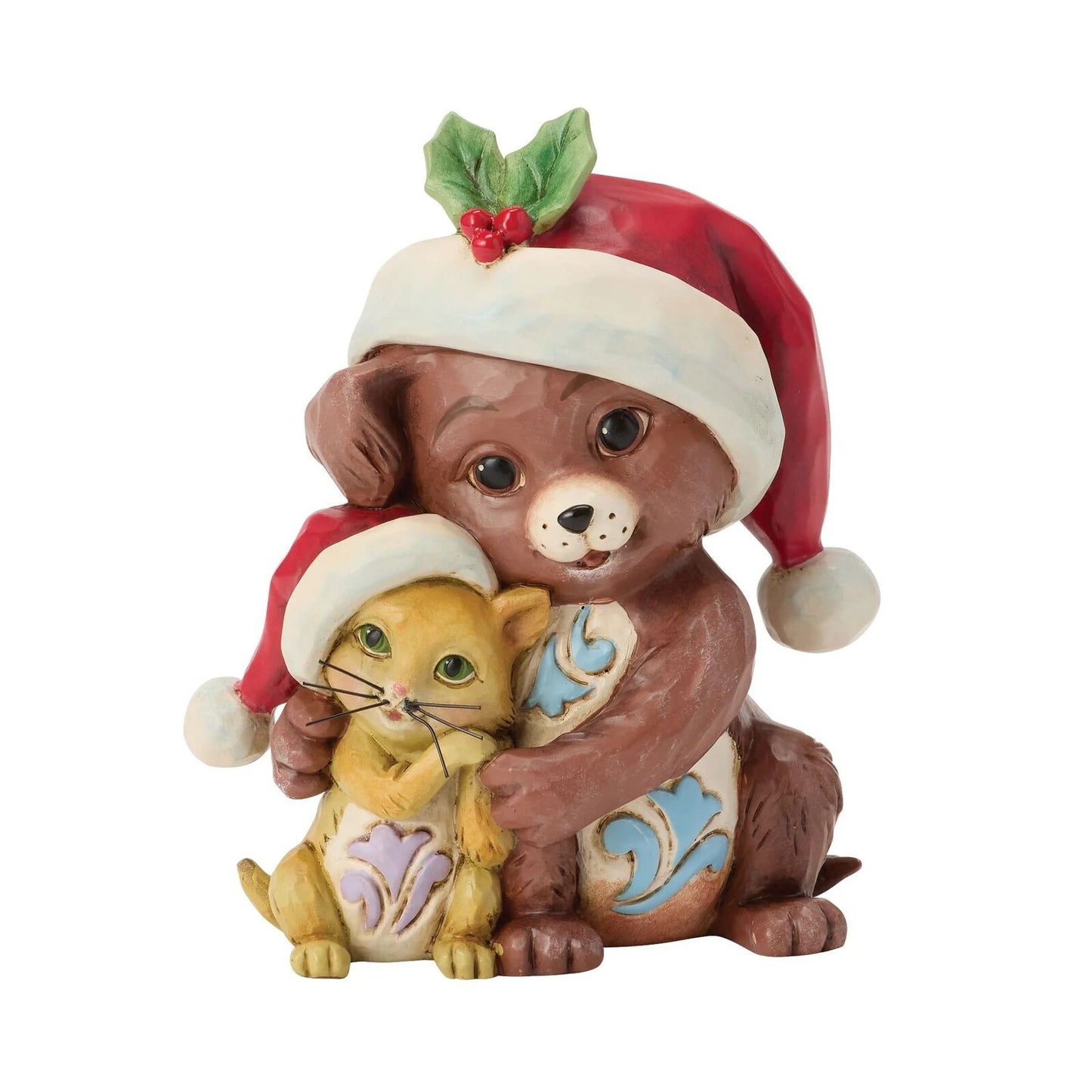 Jim Shore Heartwood Creek - Dog and Cat Hugging Mini Figurines - PRE-ORDER