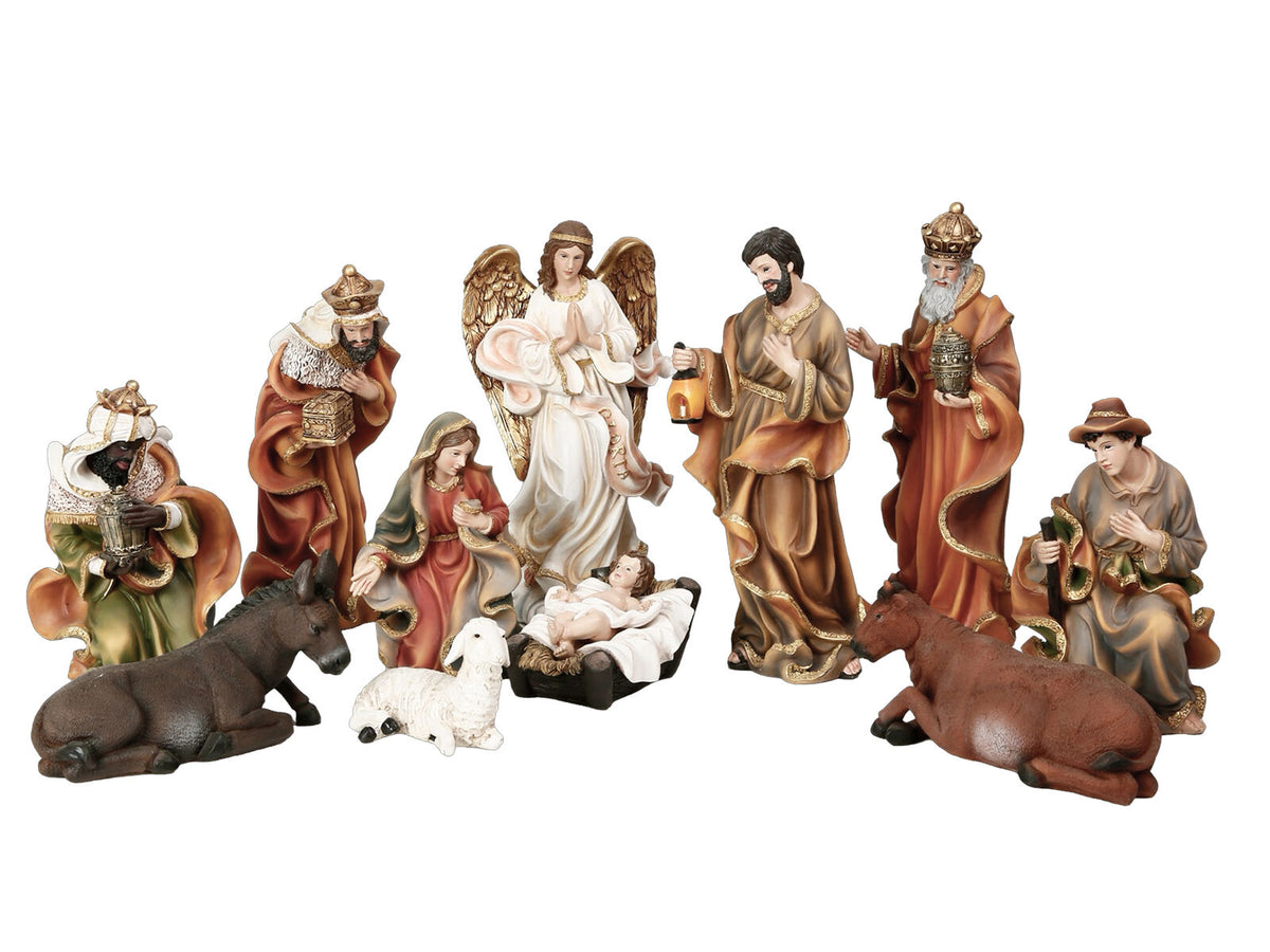 11 Piece Nativity Set - 125mm