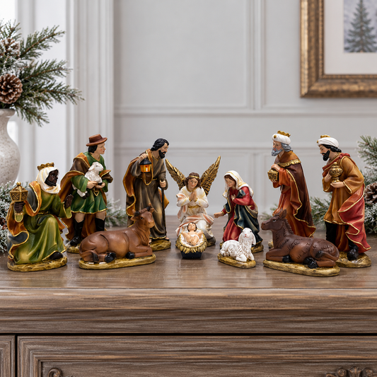 11 Piece Nativity Set - 200mm