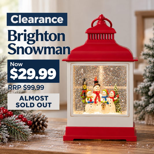 Brighton lantern (Lrg) - Snowman