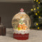 Candy gingerbread cupcake snow globe