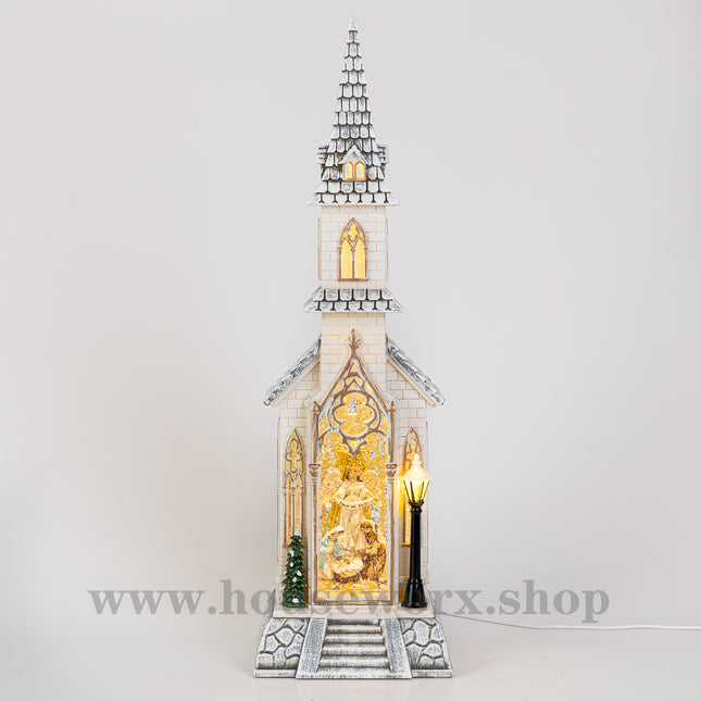 Cathedral Christmas snow globe