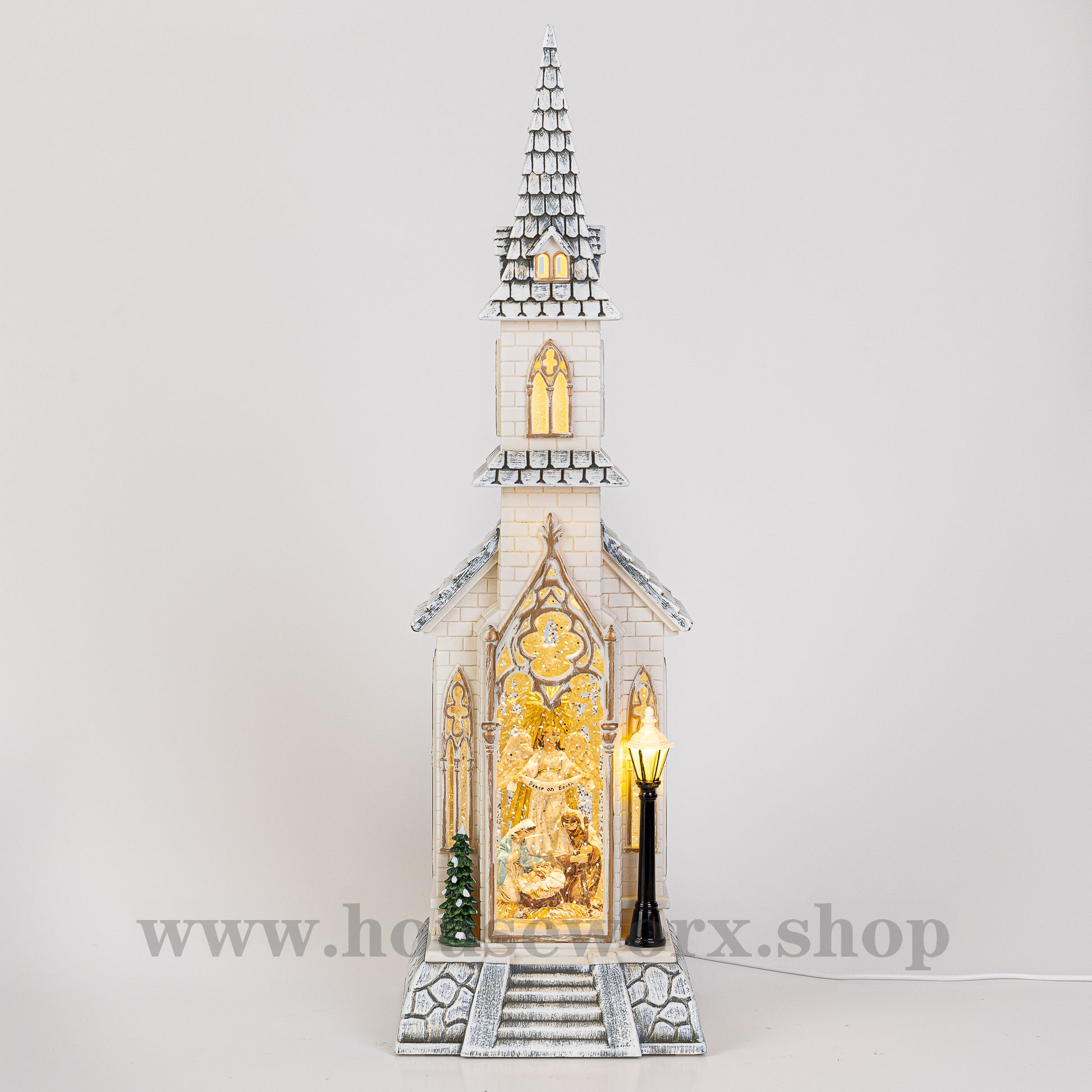 Cathedral Christmas snow globe