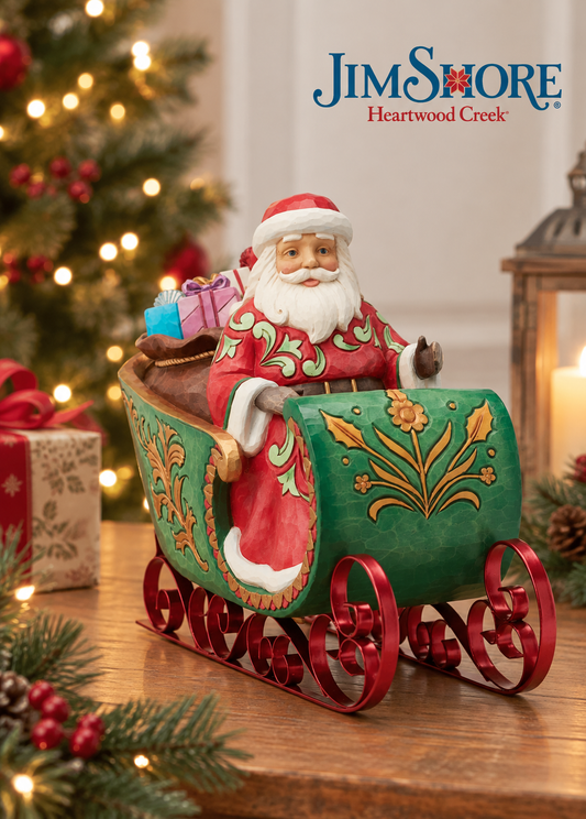 Jim Shore Heartwood Creek - Santa In Sleigh