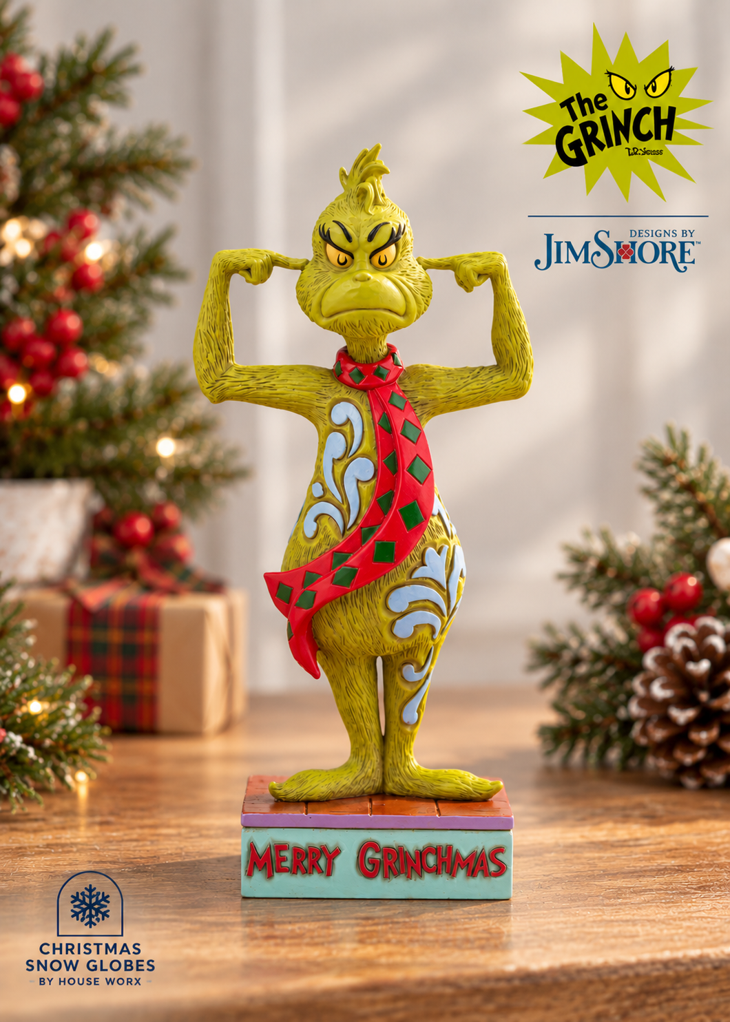 Grinch by Jim Shore - 18cm/7" Grinch Plugging His Ears