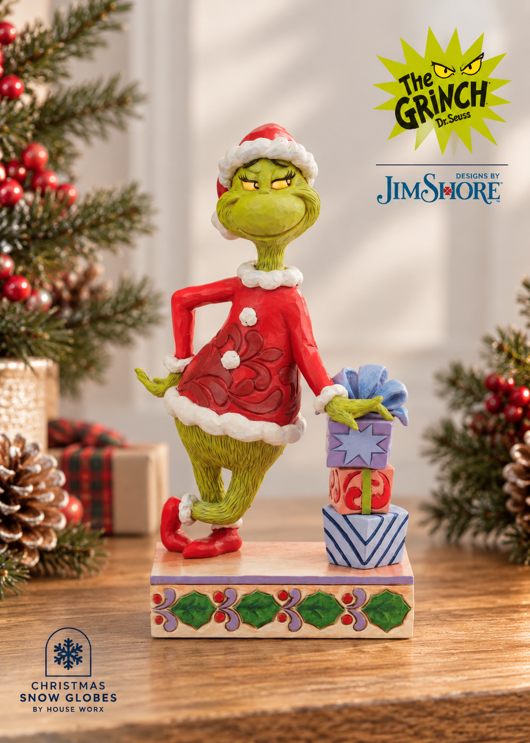 Grinch by Jim Shore - 20cm/8" Grinch With Presents