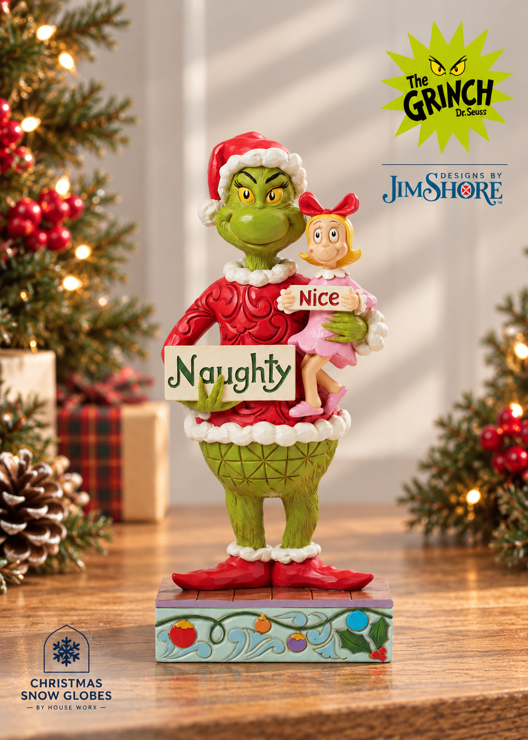 Grinch by Jim Shore - 24.5cm/9.6" Grinch and Cindy Lou