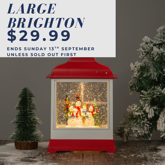 Brighton lantern (Lrg) - Snowman