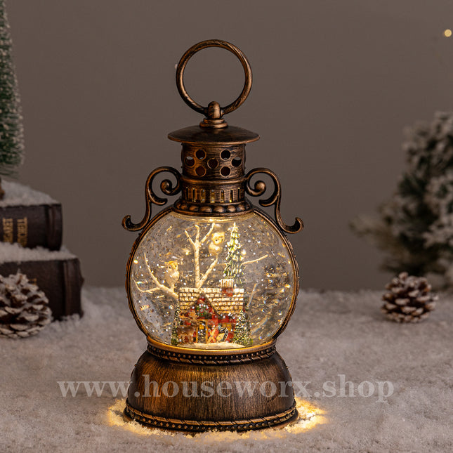 Court christmas snow globe  house