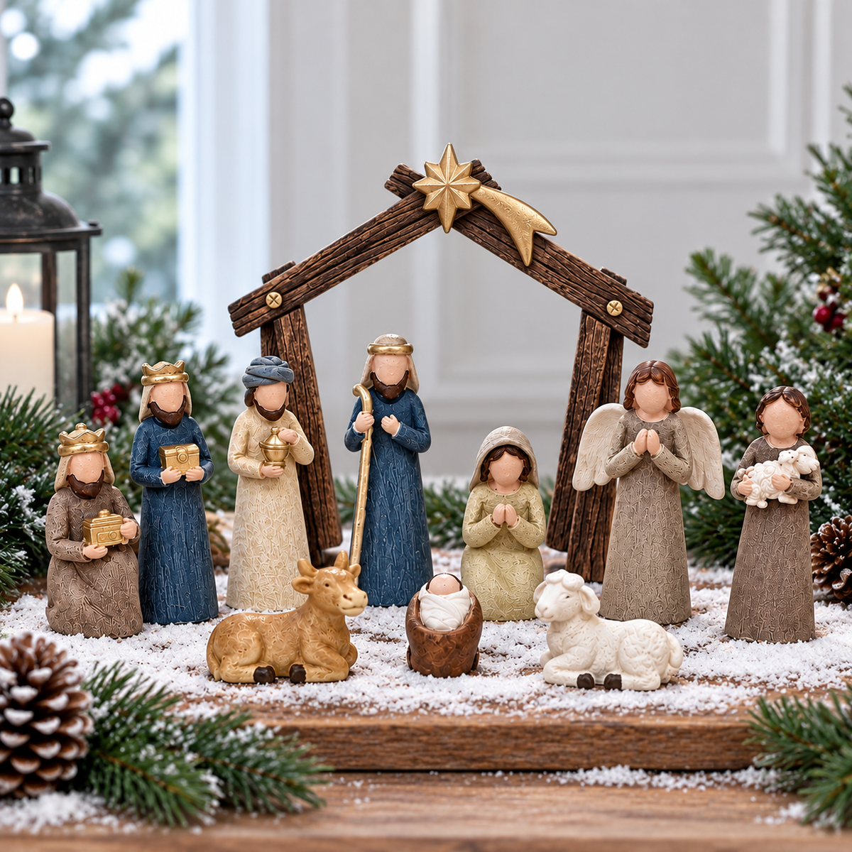 11 Piece Nativity Set