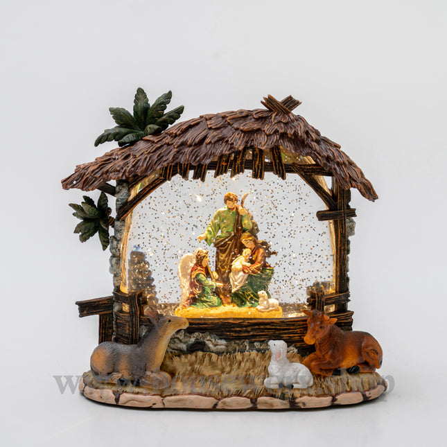Creche Medium Snow Globe