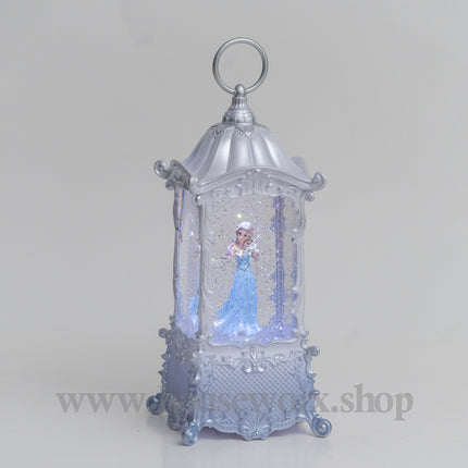 Elegance snow globe blue 1