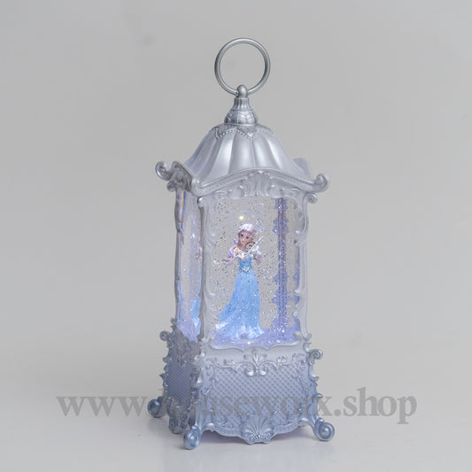 Elegance snow globe blue 1