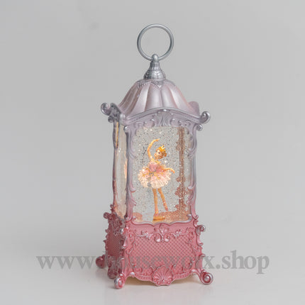 Elegance snow globe pink 1