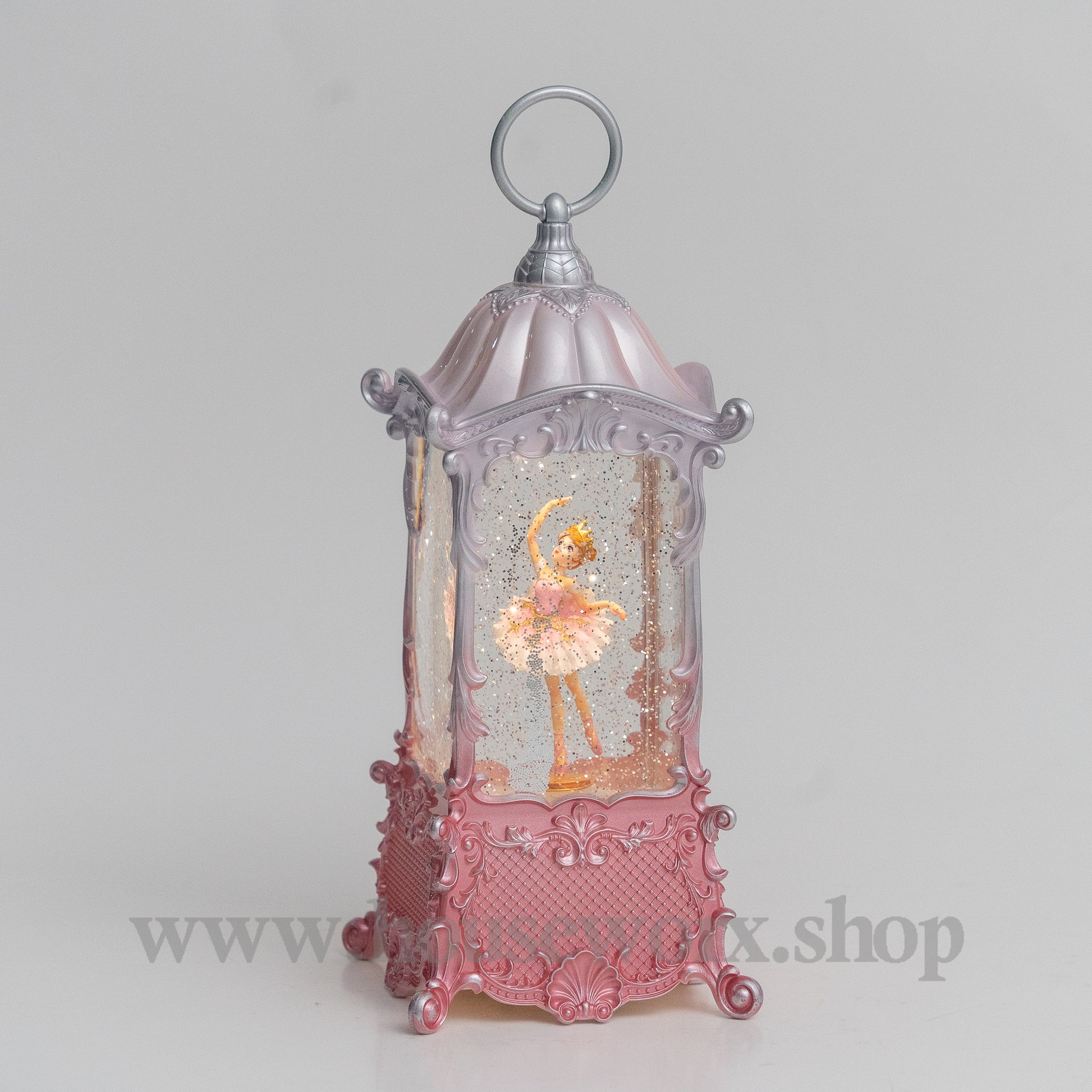 Elegance snow globe pink 1